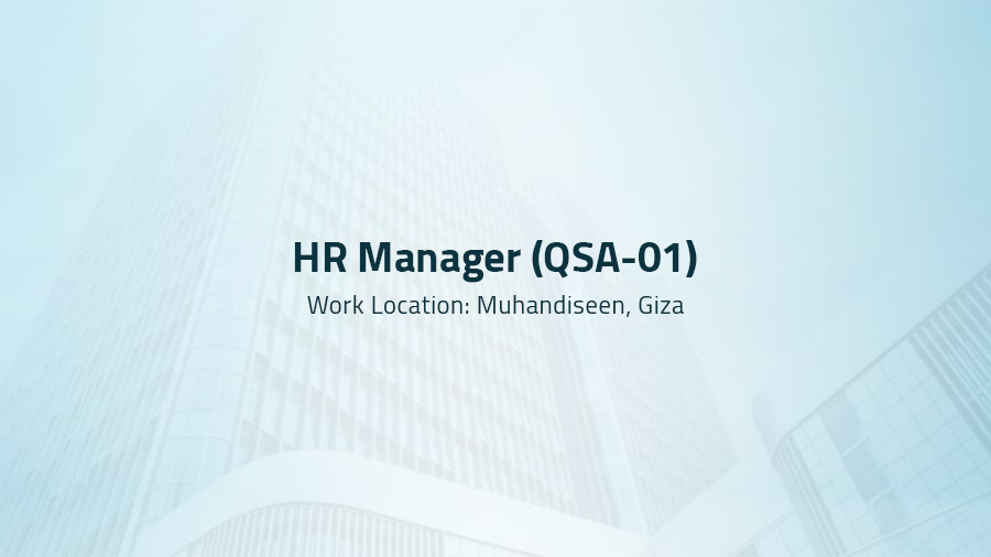 HR Manager ( QSA 01 )