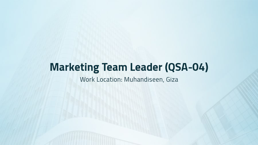 Marketing Team Leader ( QSA 04 )