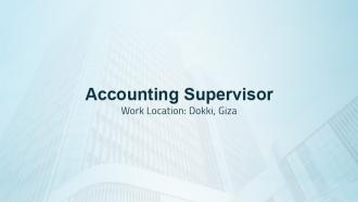 Accounting Supervisor