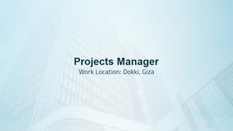 Projects Manager