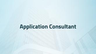 Application Consultant