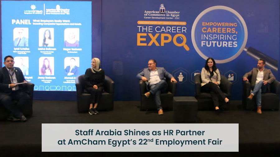Staff Arabia Shines as HR Partner at AmCham Egypt’s 22nd Employment Fair