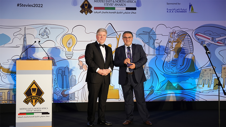 Staff Arabia at Stevie award ceremony in Ras Al Khaimah 